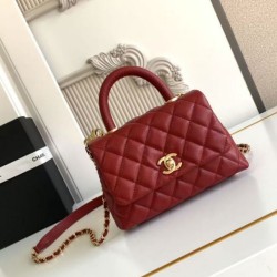 Replica Borse  Alta Qualità a Mano Chanel con Manico Superiore AS2215 Rosso