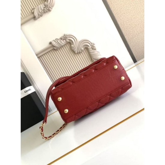 Replica Borse Alta Qualità a Mano Chanel con Manico Superiore AS2215 Rosso Imitazioni Replica Borse Alta Qualità a Mano Chanel con Manico Superiore AS2215 Rosso