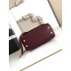 Replica Borse  Chanel con patta e manico superiore AS2215 Borgogna