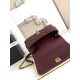 Replica Borse  Chanel con patta e manico superiore AS2215 Borgogna