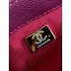 Replica Borse  Chanel con patta e manico superiore AS2215 Borgogna
