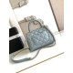Replica Perfetta Chanel con patta e manico superiore AS2215 Azzurro