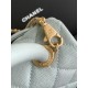 Replica Perfetta Chanel con patta e manico superiore AS2215 Azzurro