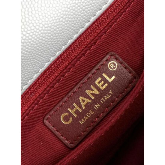 Replica Perfetta Chanel con patta e manico superiore AS2215 Azzurro