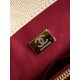 Replica Borsa Chanel con patta e manico superiore AS2215 Albicocca