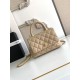 Replica Borsa Chanel con patta e manico superiore AS2215 Albicocca