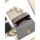 Replica Borsa Chanel con patta e manico superiore AS2215 Grigio