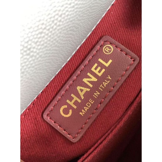 Replica Borsa Chanel con patta e manico superiore AS2215 Grigio