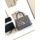 Replica Borsa Chanel con patta e manico superiore AS2215 Grigio