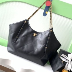 Replica Borsa Chanel Maxi Shopping Tote AS5463 Nero