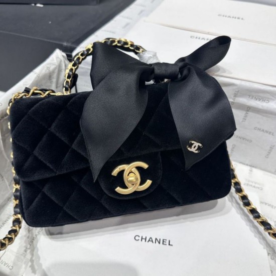 Replica Borse Imitazioni Chanel Mini con patta e manico AS5875 Nero Imitazioni Replica Borse Imitazioni Chanel Mini con patta e manico AS5875 Nero