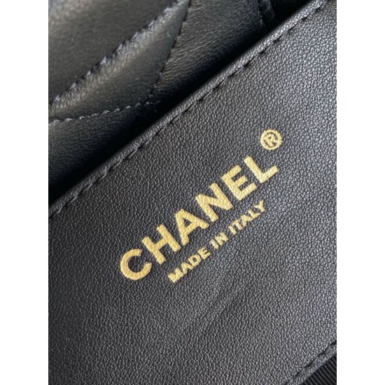 Replica Borse Chanel Mini con fiocco AS5849 Pelle di agnello Nero Imitazioni Replica Borse Chanel Mini con fiocco AS5849 Pelle di agnello Nero