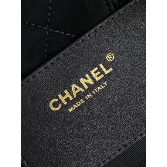 Replica Borsa Chanel Mini con fiocco in nylon effetto velluto AS5849 Nero Imitazioni Replica Borsa Chanel Mini con fiocco in nylon effetto velluto AS5849 Nero