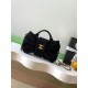 Replica Borsa Chanel Mini con fiocco in nylon effetto velluto AS5849 Nero Imitazioni Replica Borsa Chanel Mini con fiocco in nylon effetto velluto AS5849 Nero