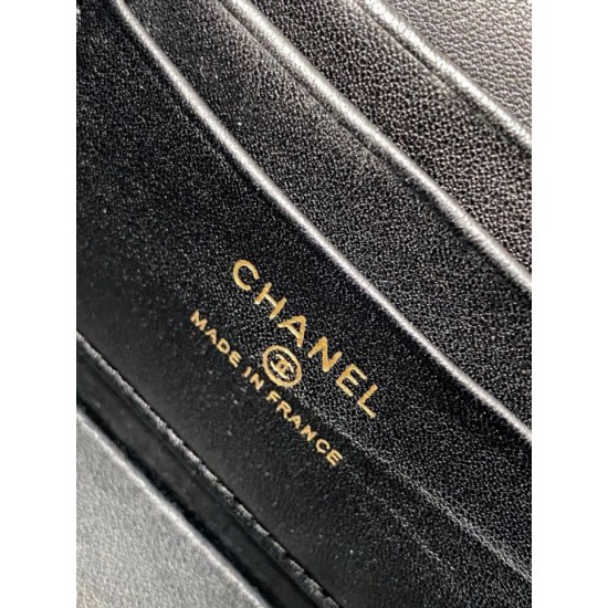 Replica Borsa Chanel Vanity con catena AP4530 Nero Imitazioni Replica Borsa Chanel Vanity con catena AP4530 Nero