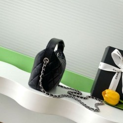 Replica Borse Imitazioni Chanel Hobo trapuntata con catena AP4850 Nero Imitazioni Replica Borse Imitazioni Chanel Hobo trapuntata con catena AP4850 Nero