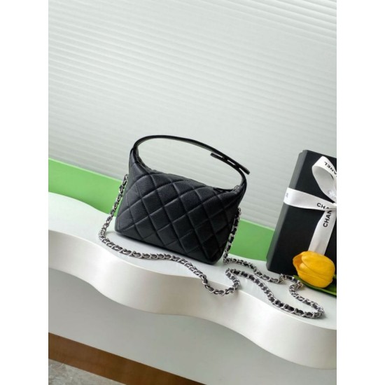 Replica Borse Imitazioni Chanel Hobo trapuntata con catena AP4850 Nero Imitazioni Replica Borse Imitazioni Chanel Hobo trapuntata con catena AP4850 Nero