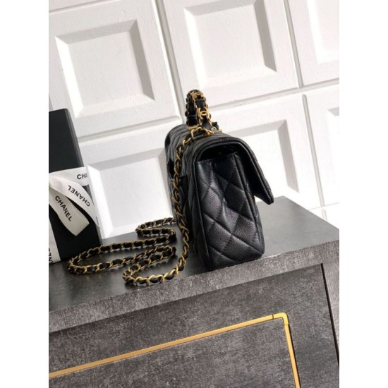 Replica Borsa Chanel Piccola con patta e manico superiore AS5702 Nero Imitazioni Replica Borsa Chanel Piccola con patta e manico superiore AS5702 Nero