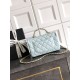 Replica Borse Chanel piccola con patta e manico superiore AS5702 Azzurro Imitazioni Replica Borse Chanel piccola con patta e manico superiore AS5702 Azzurro