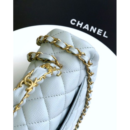 Replica Borse Chanel piccola con patta e manico superiore AS5702 Azzurro Imitazioni Replica Borse Chanel piccola con patta e manico superiore AS5702 Azzurro