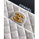 Replica Borse Imitazioni Chanel piccola con patta classica CF in pelle di agnello lucida bianca Imitazioni Replica Borse Imitazioni Chanel piccola con patta classica CF in pelle di agnello lucida bianca