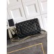 Replica Borse Imitazioni Chanel piccola con patta classica CF in pelle di agnello lucida nera Imitazioni Replica Borse Imitazioni Chanel piccola con patta classica CF in pelle di agnello lucida nera