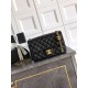 Replica Borse Imitazioni Chanel piccola con patta classica CF in pelle di agnello lucida nera Imitazioni Replica Borse Imitazioni Chanel piccola con patta classica CF in pelle di agnello lucida nera