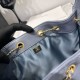 Replica Chanel AS5293, borsa a secchiello con coulisse piccola Hobo Vintage, pelle di daino blu Imitazioni Replica Chanel AS5293, borsa a secchiello con coulisse piccola Hobo Vintage, pelle di daino blu