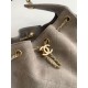 Replica Chanel AS5293 Borse Alta Qualità a secchiello piccola Hobo Vintage con coulisse in pelle scamosciata viola chiaro Imitazioni Replica Chanel AS5293 Borse Alta Qualità a secchiello piccola Hobo Vintage con coulisse in pelle scamosciata viola chiaro