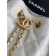 Replica Chanel AS5293 Borse Firmate a secchiello piccola Hobo Vintage con coulisse in pelle di vitello granata Bianco Imitazioni Replica Chanel AS5293 Borse Firmate a secchiello piccola Hobo Vintage con coulisse in pelle di vitello granata Bianco