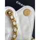 Replica Chanel AS5293 Borse Firmate a secchiello piccola Hobo Vintage con coulisse in pelle di vitello granata Bianco Imitazioni Replica Chanel AS5293 Borse Firmate a secchiello piccola Hobo Vintage con coulisse in pelle di vitello granata Bianco
