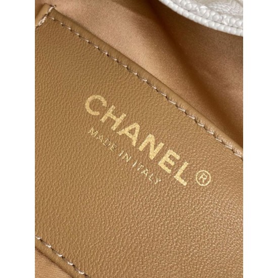 Replica Chanel AS5293 Borse Firmate a secchiello piccola Hobo Vintage con coulisse in pelle di vitello granata Bianco Imitazioni Replica Chanel AS5293 Borse Firmate a secchiello piccola Hobo Vintage con coulisse in pelle di vitello granata Bianco