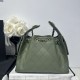 Replica Chanel 25c AS5293 Borsa a secchiello Hobo Vintage piccola con coulisse in pelle di vitello granata Verde