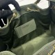 Replica Chanel 25c AS5293 Borsa a secchiello Hobo Vintage piccola con coulisse in pelle di vitello granata Verde