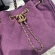 Replica Chanel 25c AS5293 Bora Pari a secchiello Hobo Vintage piccola con coulisse Denim Viola Imitazioni Replica Chanel 25c AS5293 Bora Pari a secchiello Hobo Vintage piccola con coulisse Denim Viola