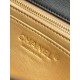 Replica Chanel 25K Bora Pari a patta piccola con pallina dorata in pelle di agnello nera Imitazioni Replica Chanel 25K Bora Pari a patta piccola con pallina dorata in pelle di agnello nera
