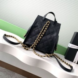 Replica Chanel 25B Zaino medio in pelle di vitello granata nera AS5600 Imitazioni Replica Chanel 25B Zaino medio in pelle di vitello granata nera AS5600