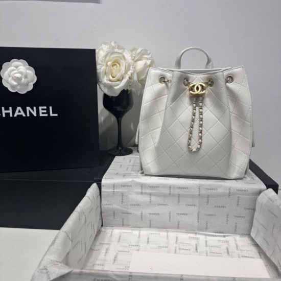 Replica Zaino Chanel 25B Medio in Vitello Granato Bianco AS5600 Imitazioni Replica Zaino Chanel 25B Medio in Vitello Granato Bianco AS5600