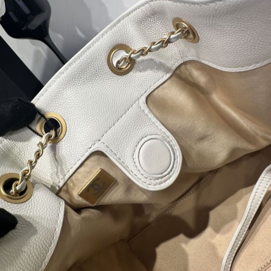 Replica Zaino Chanel 25B Medio in Vitello Granato Bianco AS5600 Imitazioni Replica Zaino Chanel 25B Medio in Vitello Granato Bianco AS5600