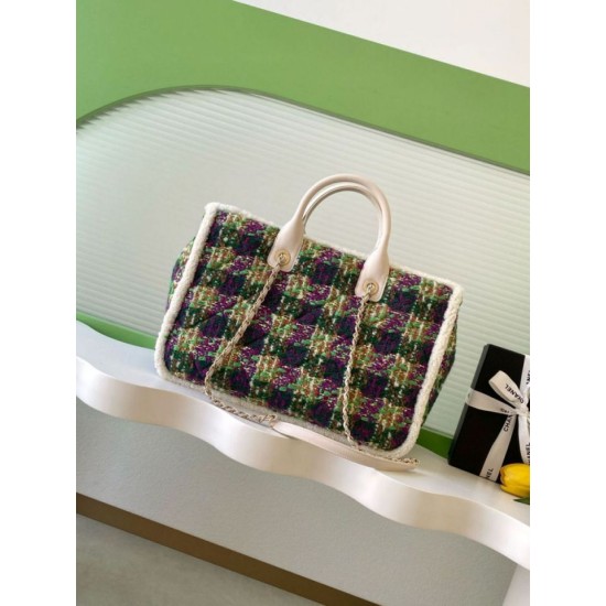 Replica Borse Shopping Chanel 25N AS5689 in Tweed Agnello Coco Neige Verde Imitazioni Replica Borse Shopping Chanel 25N AS5689 in Tweed Agnello Coco Neige Verde