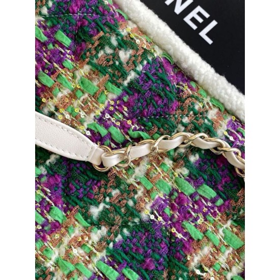 Replica Borse Shopping Chanel 25N AS5689 in Tweed Agnello Coco Neige Verde Imitazioni Replica Borse Shopping Chanel 25N AS5689 in Tweed Agnello Coco Neige Verde
