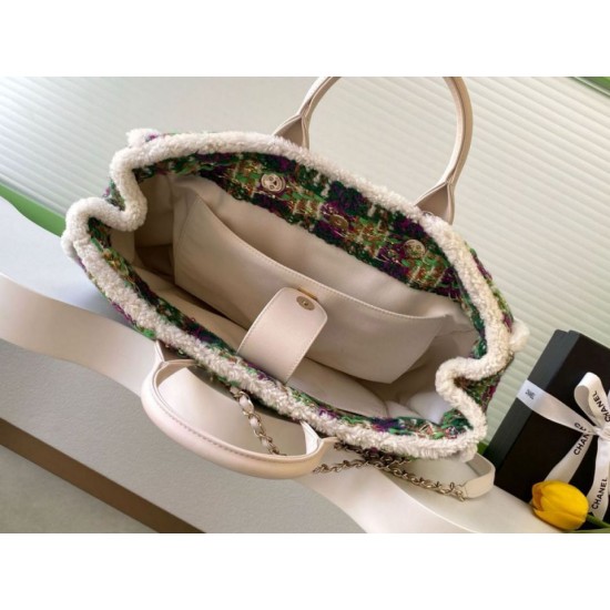 Replica Borse Shopping Chanel 25N AS5689 in Tweed Agnello Coco Neige Verde Imitazioni Replica Borse Shopping Chanel 25N AS5689 in Tweed Agnello Coco Neige Verde
