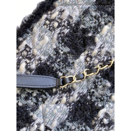 Replica borse griffate Shopping Chanel 25N AS5689 in Tweed Agnello Coco Neige Nero Imitazioni Replica borse griffate Shopping Chanel 25N AS5689 in Tweed Agnello Coco Neige Nero