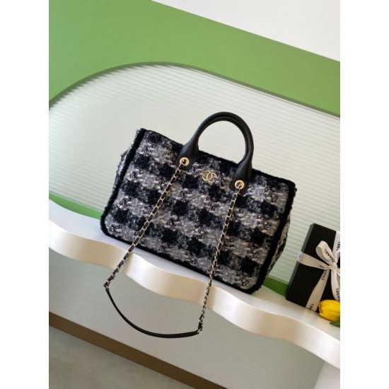 Replica borse griffate Shopping Chanel 25N AS5689 in Tweed Agnello Coco Neige Nero Imitazioni Replica borse griffate Shopping Chanel 25N AS5689 in Tweed Agnello Coco Neige Nero
