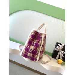 Borse Shopping Chanel 25N AS5689 in Tweed Agnello Coco Neige Viola Borse Shopping Chanel 25N AS5689 in Tweed Agnello Coco Neige Viola