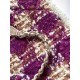 Replica Borse Alta Qualità Shopping Chanel 25N AS5689 in Tweed Agnello Coco Neige Viola Imitazioni Replica Borse Alta Qualità Shopping Chanel 25N AS5689 in Tweed Agnello Coco Neige Viola