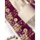 Replica Borse Alta Qualità Shopping Chanel 25N AS5689 in Tweed Agnello Coco Neige Viola Imitazioni Replica Borse Alta Qualità Shopping Chanel 25N AS5689 in Tweed Agnello Coco Neige Viola