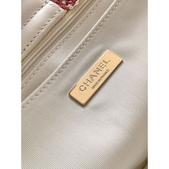 Replica Borse Alta Qualità Shopping Chanel 25N AS5689 in Tweed Agnello Coco Neige Viola Imitazioni Replica Borse Alta Qualità Shopping Chanel 25N AS5689 in Tweed Agnello Coco Neige Viola
