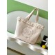 Replica Borsa Tote Chanel Coco Beach con Borsa Piccola Agnello Bianco Imitazioni Replica Borsa Tote Chanel Coco Beach con Borsa Piccola Agnello Bianco