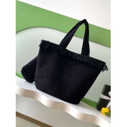 Borsa Tote Chanel Coco Beach con Borsa Piccola Agnello Nero Borsa Tote Chanel Coco Beach con Borsa Piccola Agnello Nero